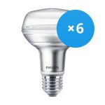 Fordelspakke 6x Philips Corepro LED Spot E27 R80 4W 345lm 36D - 827 ekstra varm hvid | erstatter 60W