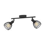 Eglo Loftlampe Sonni Stål Sort | IP20 - Egnet til 2x E14 