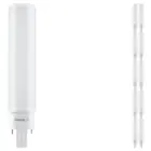 Fordelspakke 10x Ledvance Dulux-D LED 7W - 830 Varm Hvid | 4-Pinde - Erstatter 18W